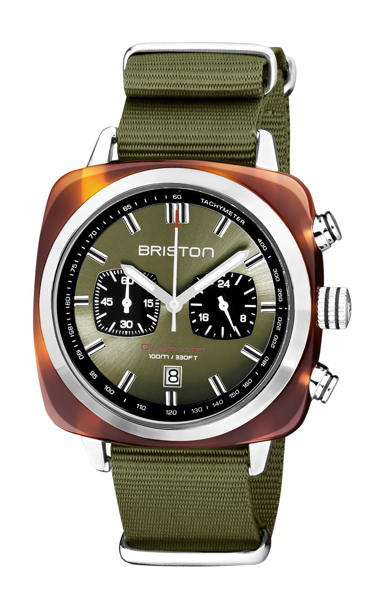 Briston Clubmaster Sport Chrono Olive Green