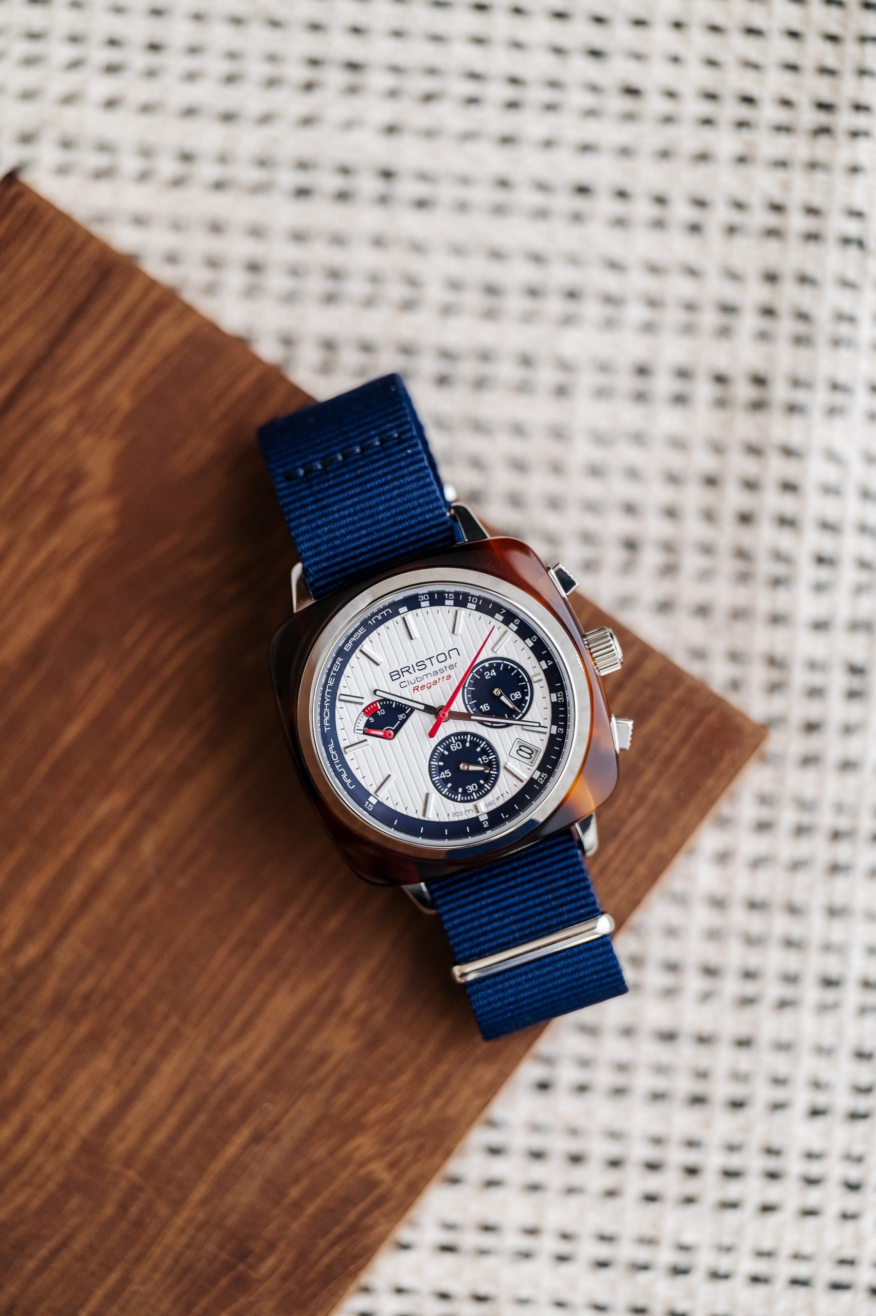 Briston Clubmaster Regatta Chrono White