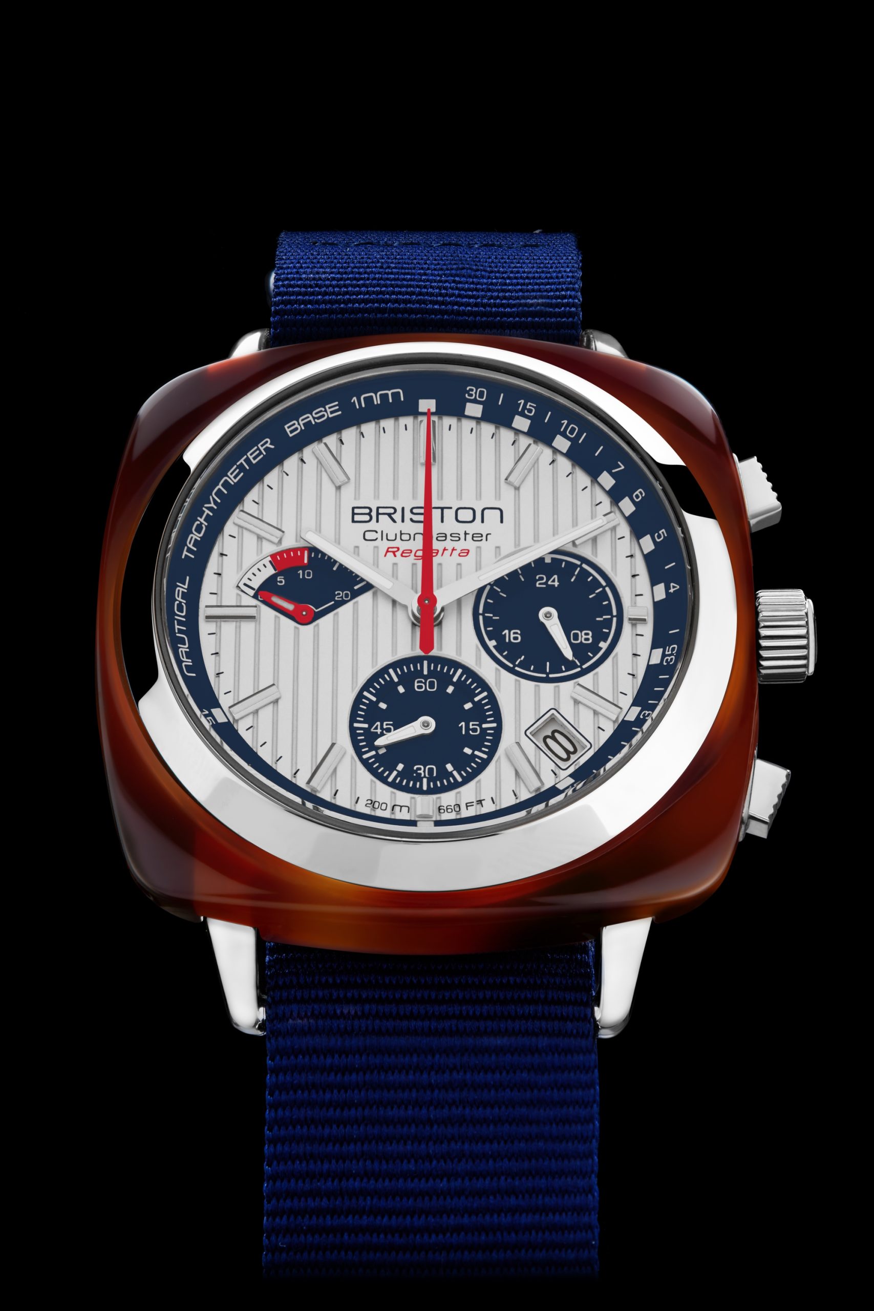 Briston Clubmaster Regatta Chrono White