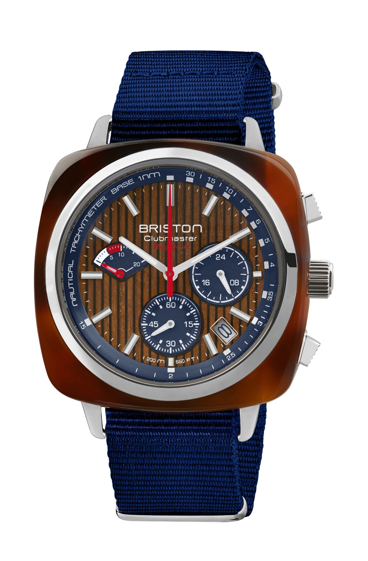 Briston Clubmaster Regatta Chrono Walnut