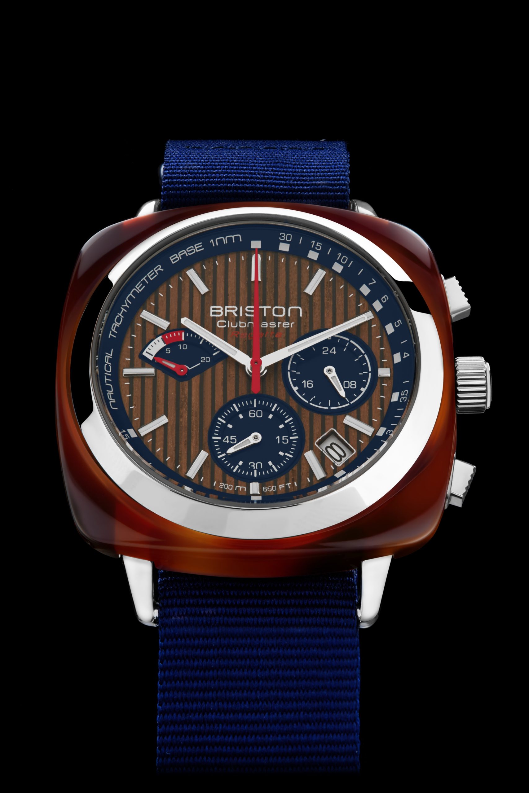 Briston Clubmaster Regatta Chrono Walnut