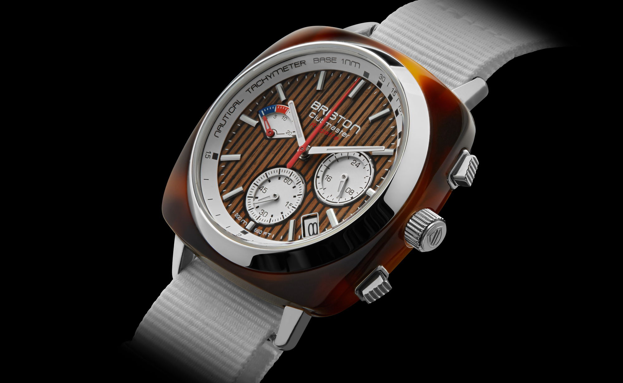 Briston Clubmaster Regatta Chrono Walnut