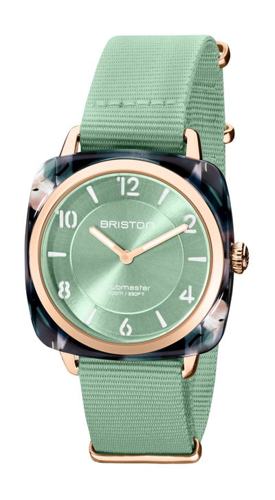 Briston Clubmaster Chic HM Gold Green Water