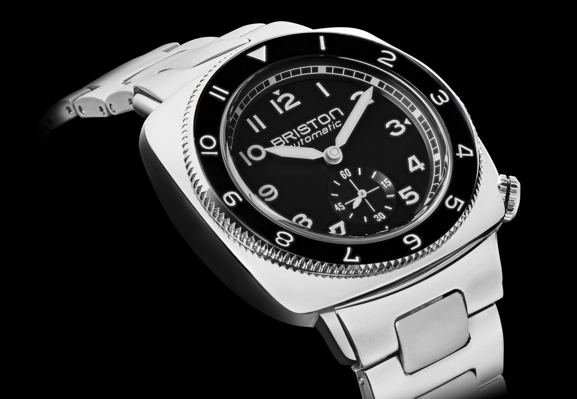 Briston Clubmaster Legend Small Second Steel Black