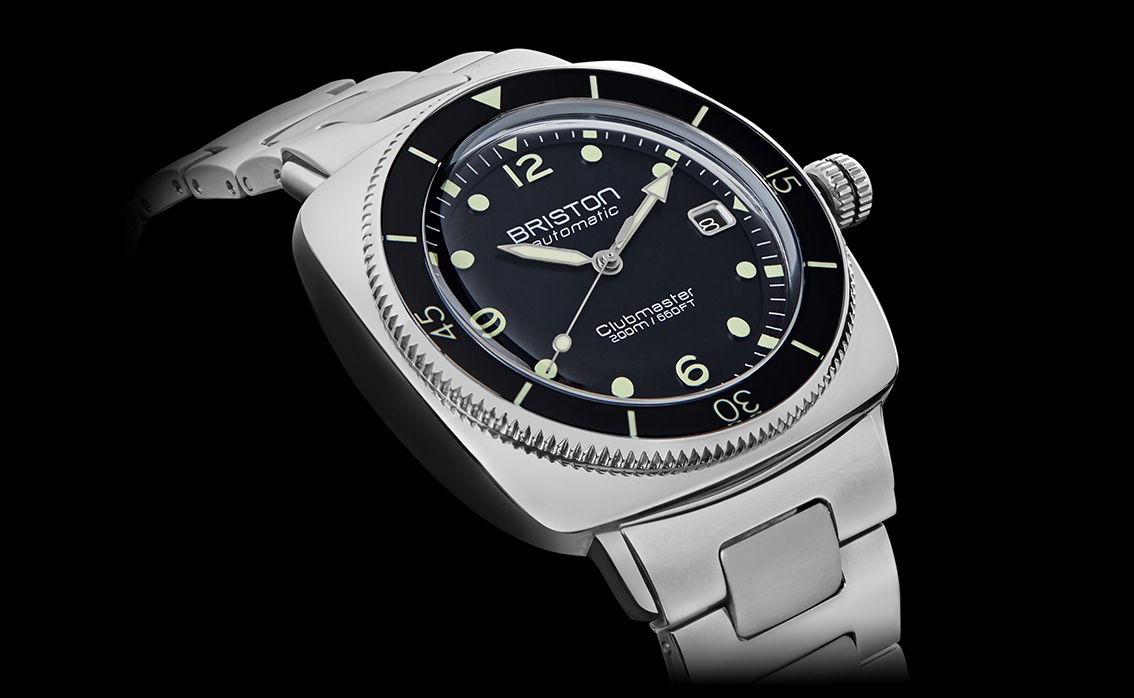 Briston Clubmaster Legend Diver Steel Black
