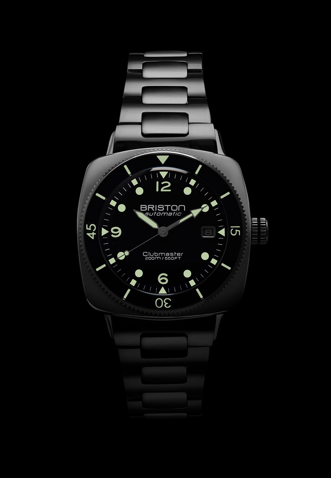 Briston Clubmaster Legend Diver Steel Black
