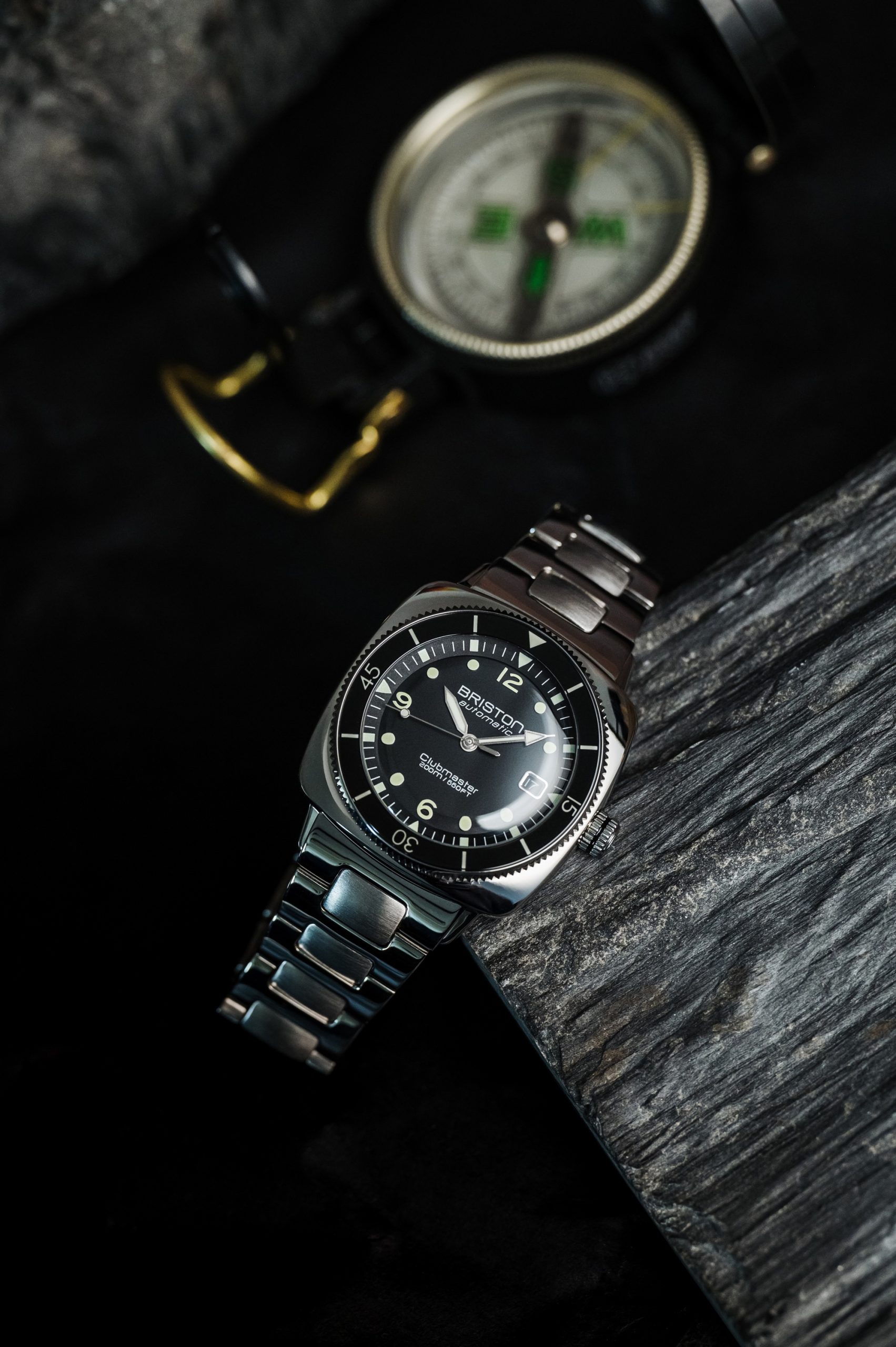 Briston Clubmaster Legend Diver Steel Black