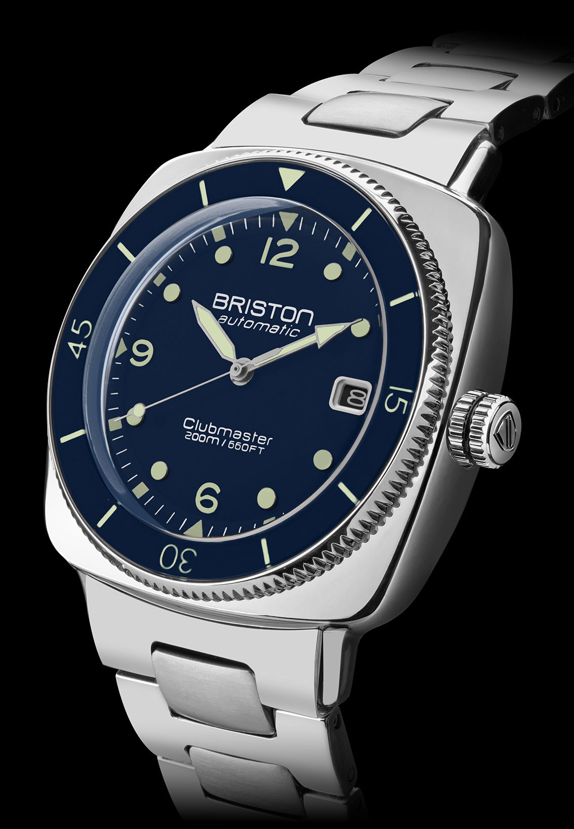 Briston Clubmaster Legend Diver Steel Navy Blue