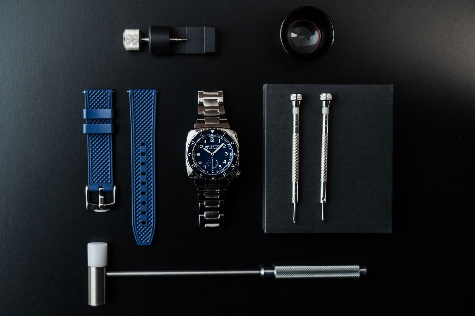 Briston Clubmaster Legend Diver Steel Navy Blue