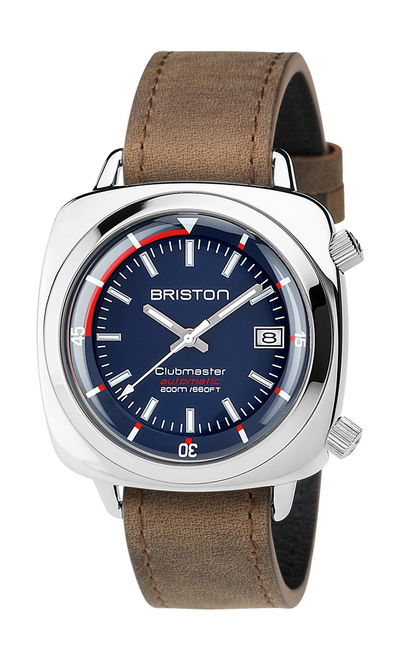 Briston Clubmaster Diver Steel Navy Blue
