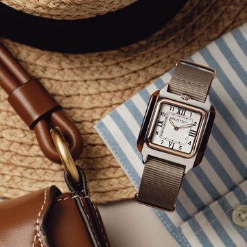 Briston Streamliner Kennedy Medium Gold White