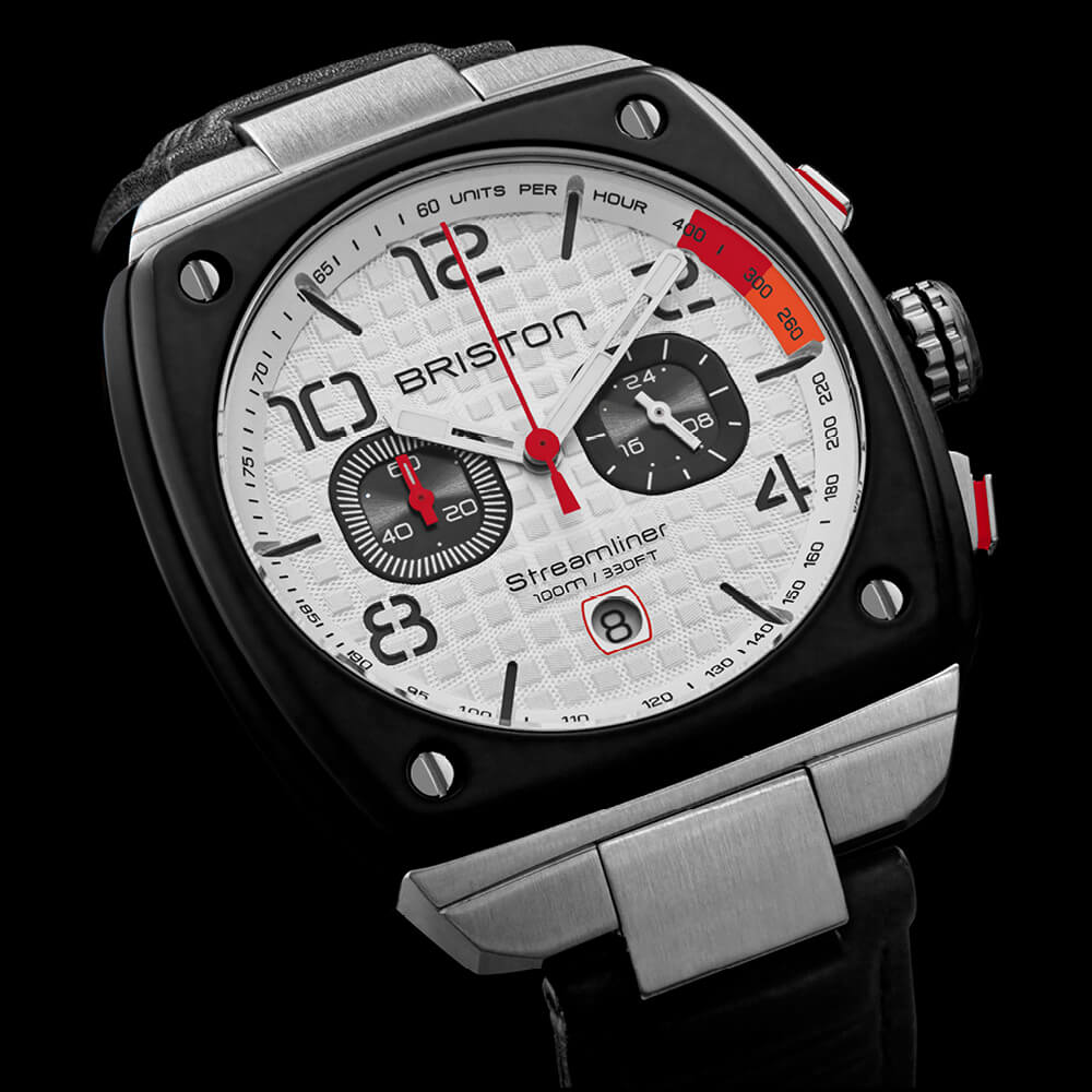 Briston Streamliner Urban Chrono Gentleman Driver White