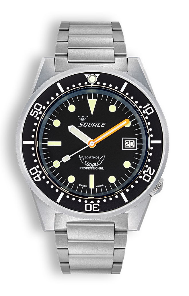 Squale 1521 Black Blasted Bracelet