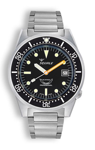 Squale 1521 Black Blasted Bracelet