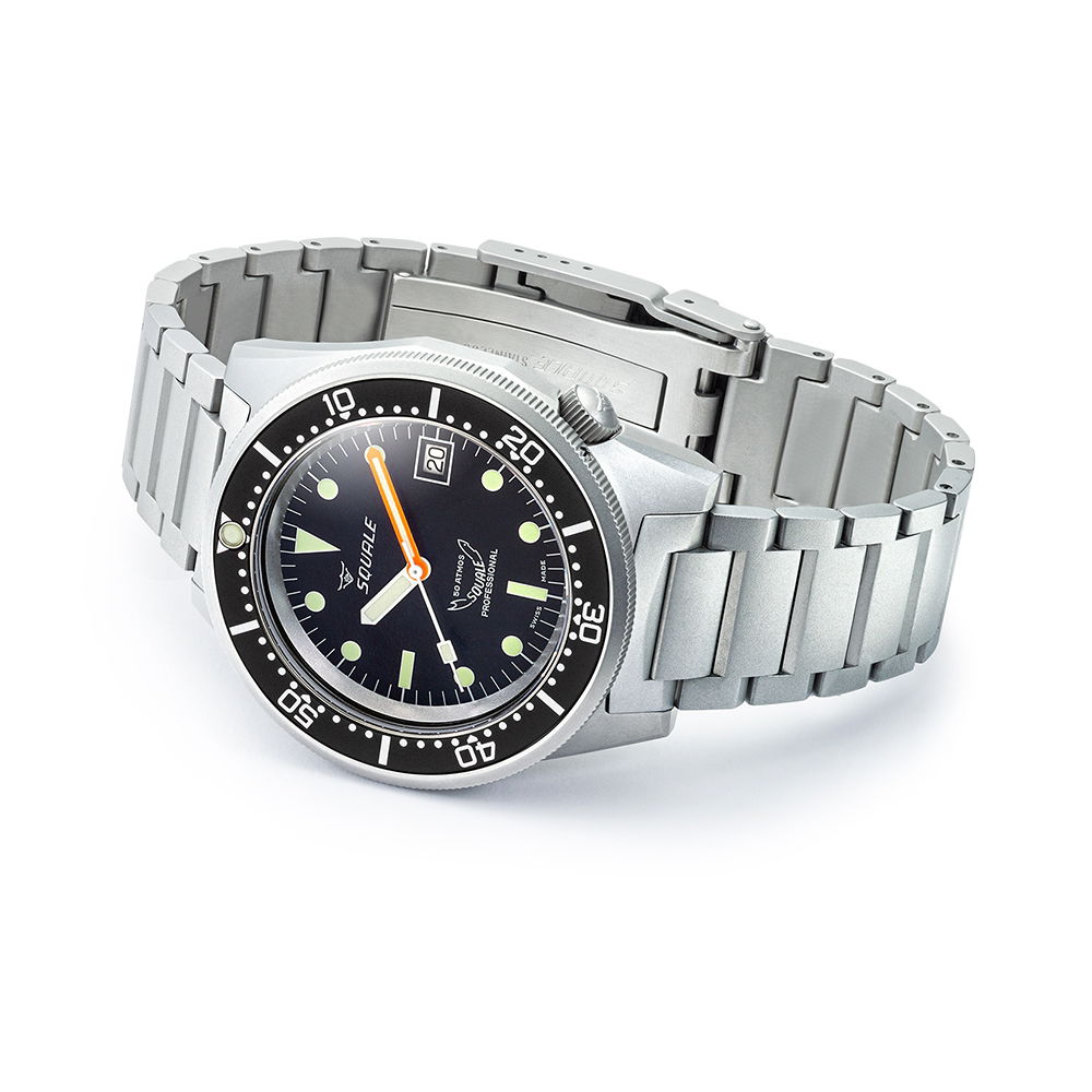 Squale 1521 Black Blasted Bracelet