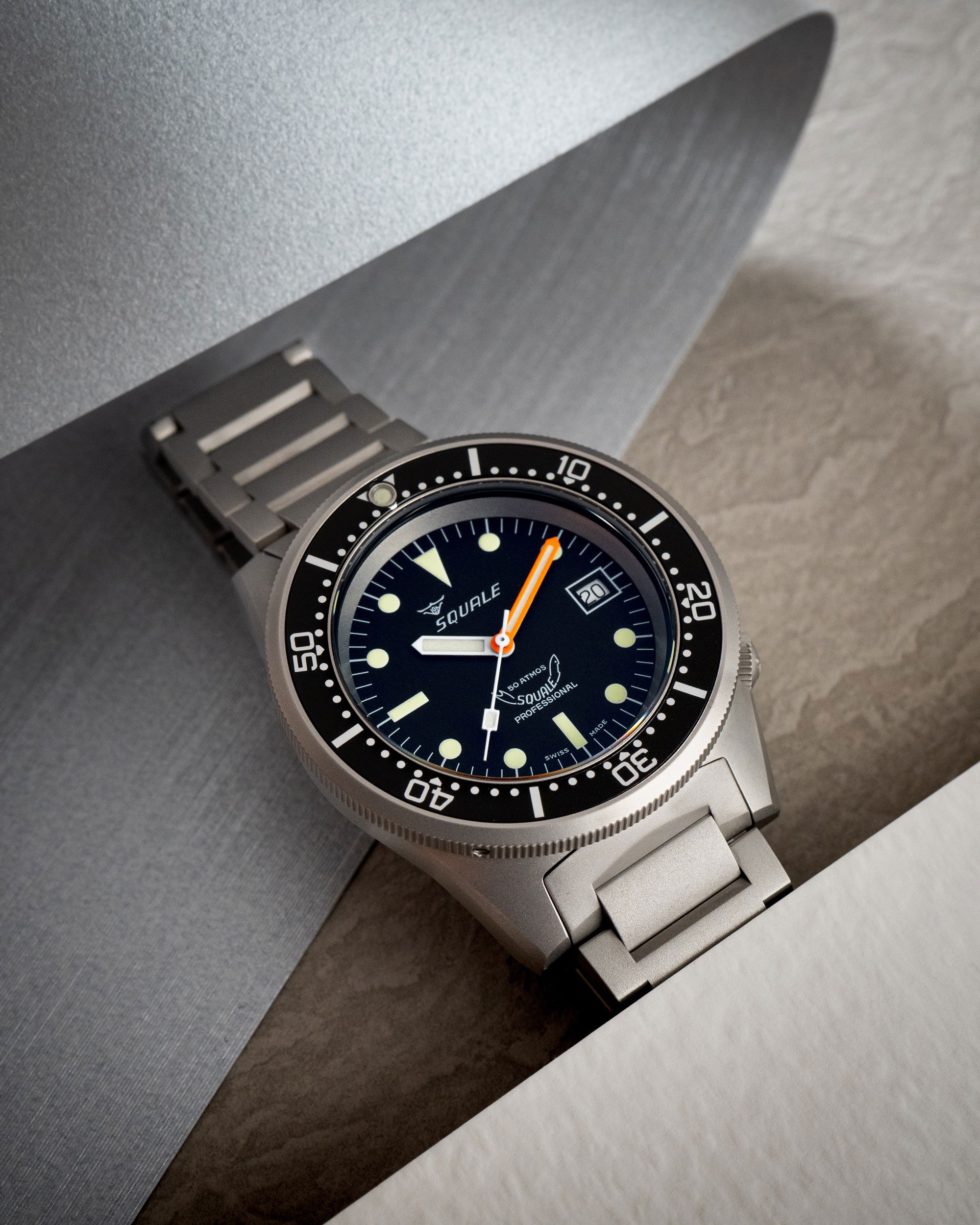 Squale 1521 Black Blasted Bracelet