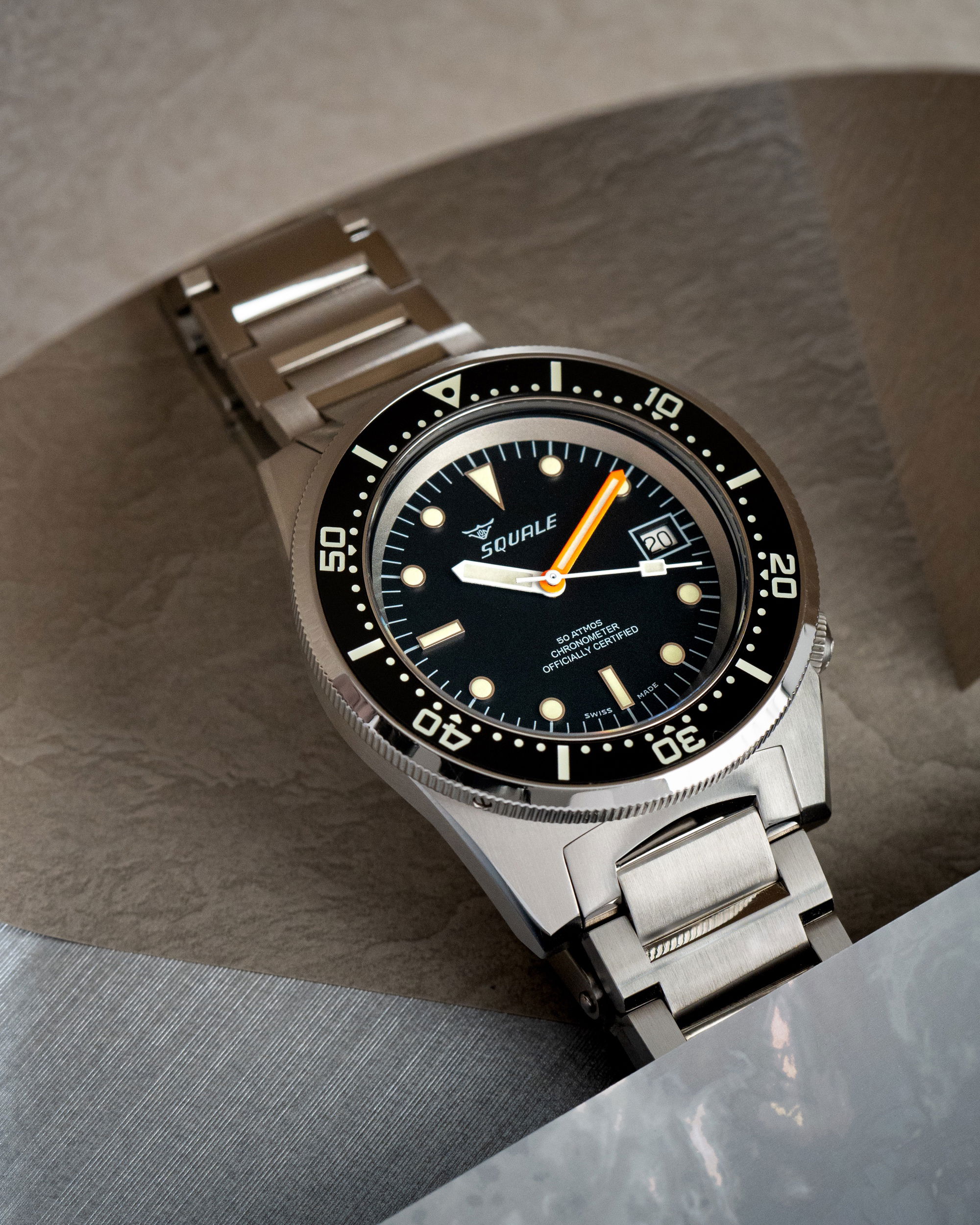 Squale 1521 Black Blasted Bracelet