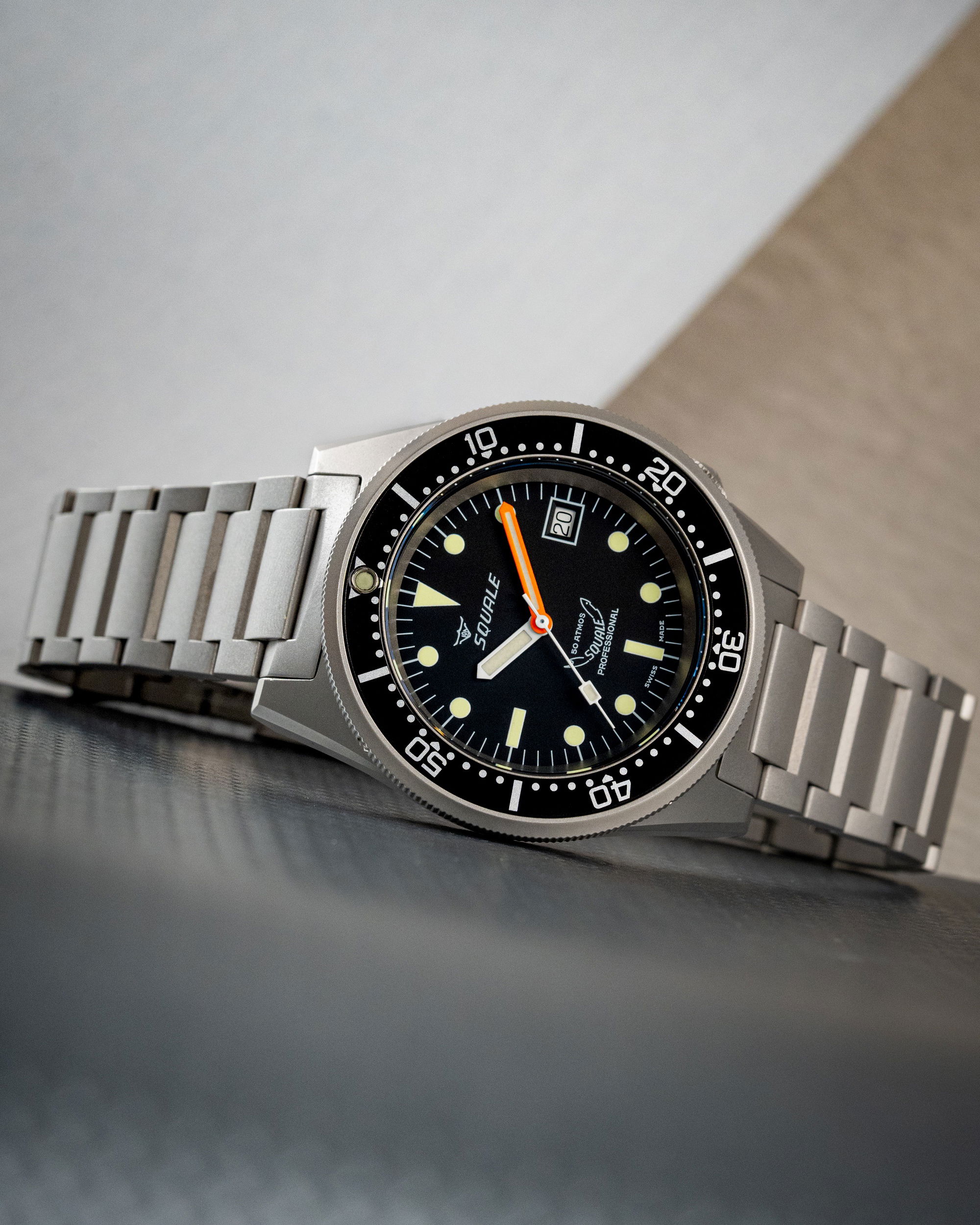 Squale 1521 Black Blasted Bracelet