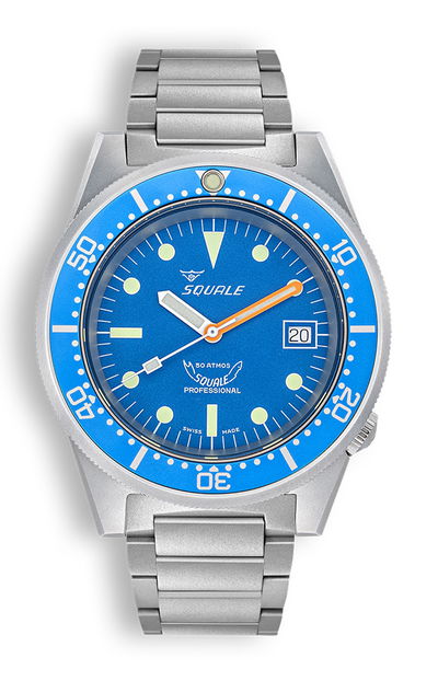 Squale 1521 Blue Blasted Bracelet