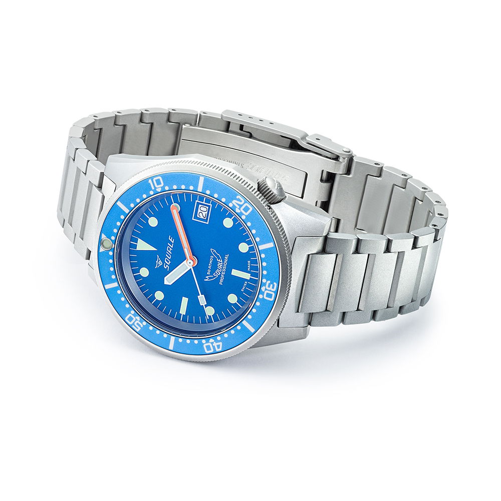 Squale 1521 Blue Blasted Bracelet