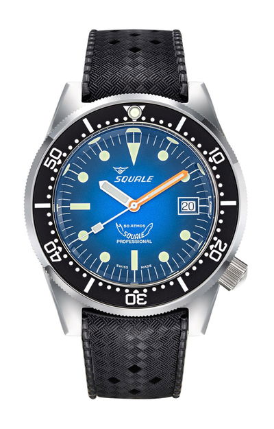 Squale 1521 Blue Ray Rubber