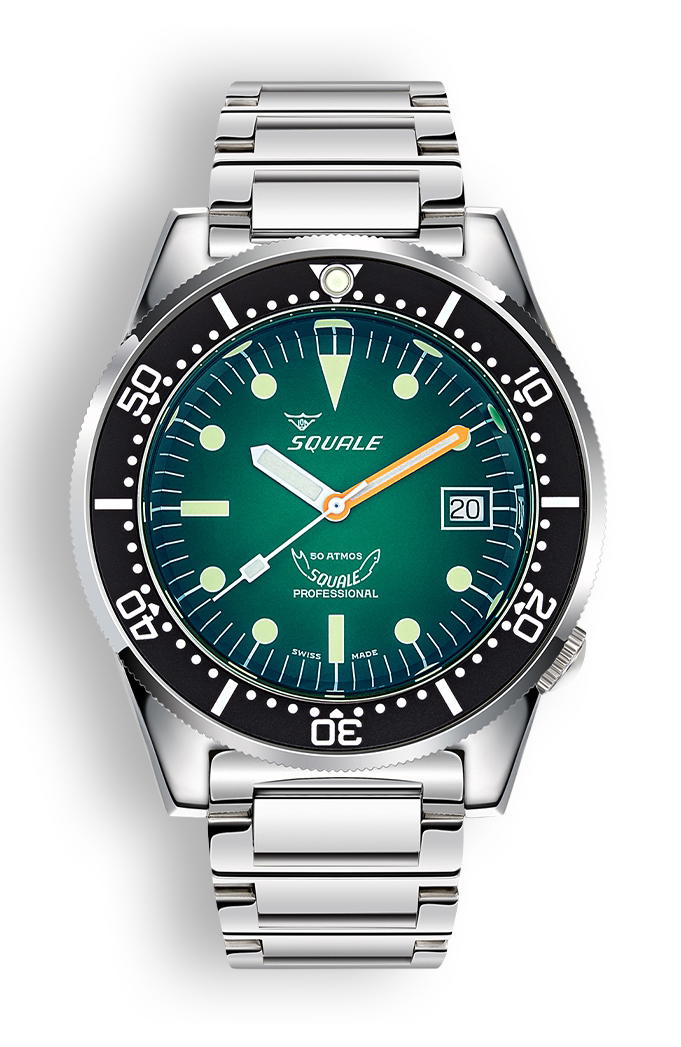 Squale 1521 Green Ray Bracelet