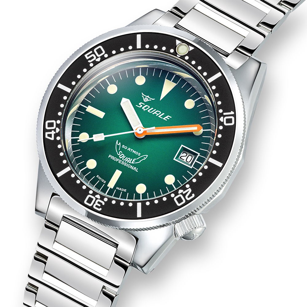 Squale 1521 Green Ray Bracelet