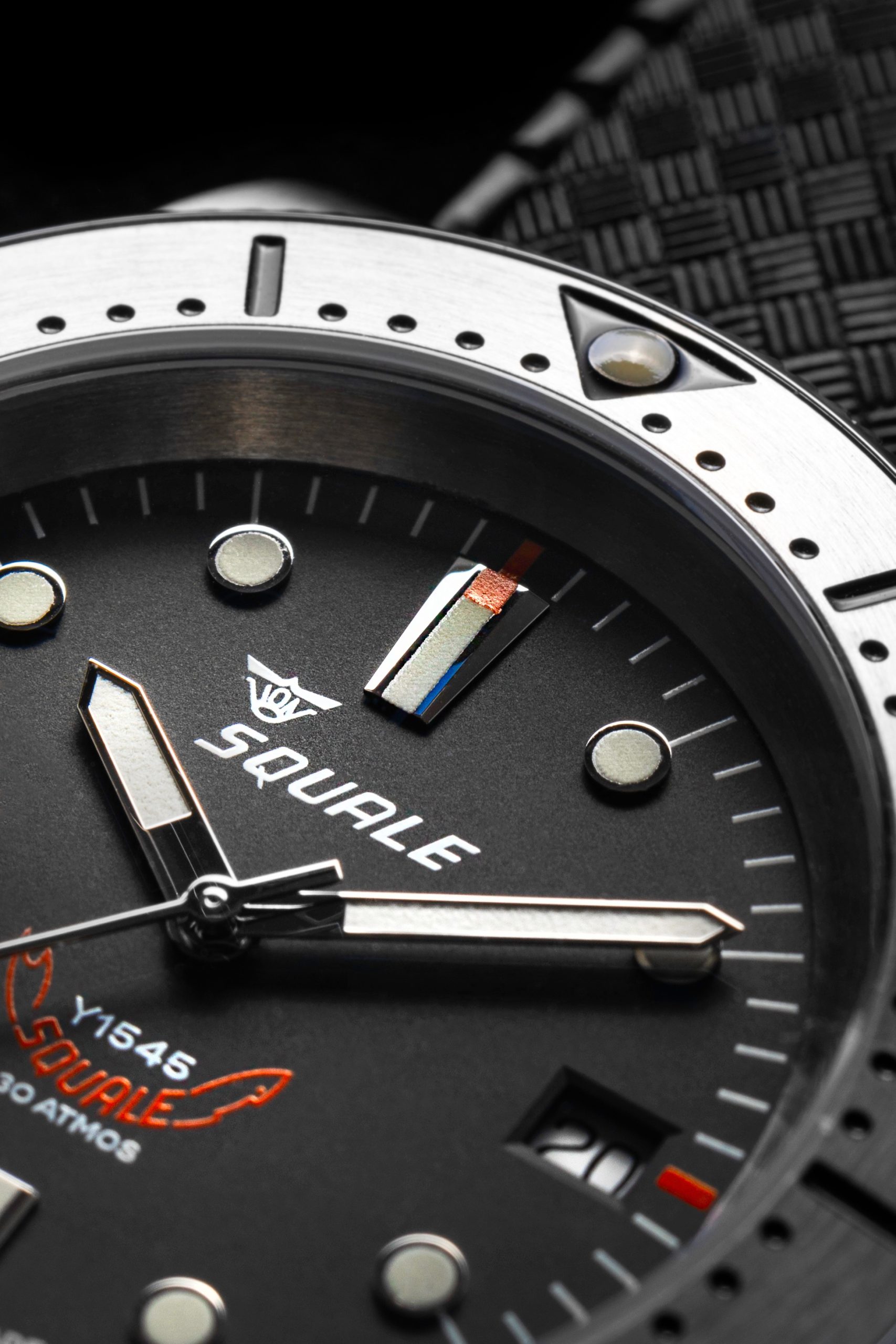 Squale 1545 Black Rubber