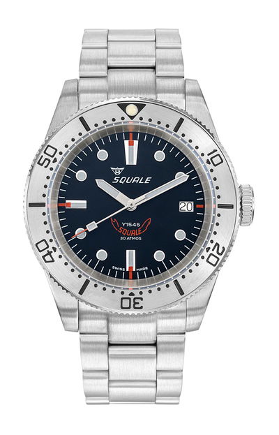 Squale 1545 Steel Black Bracelet