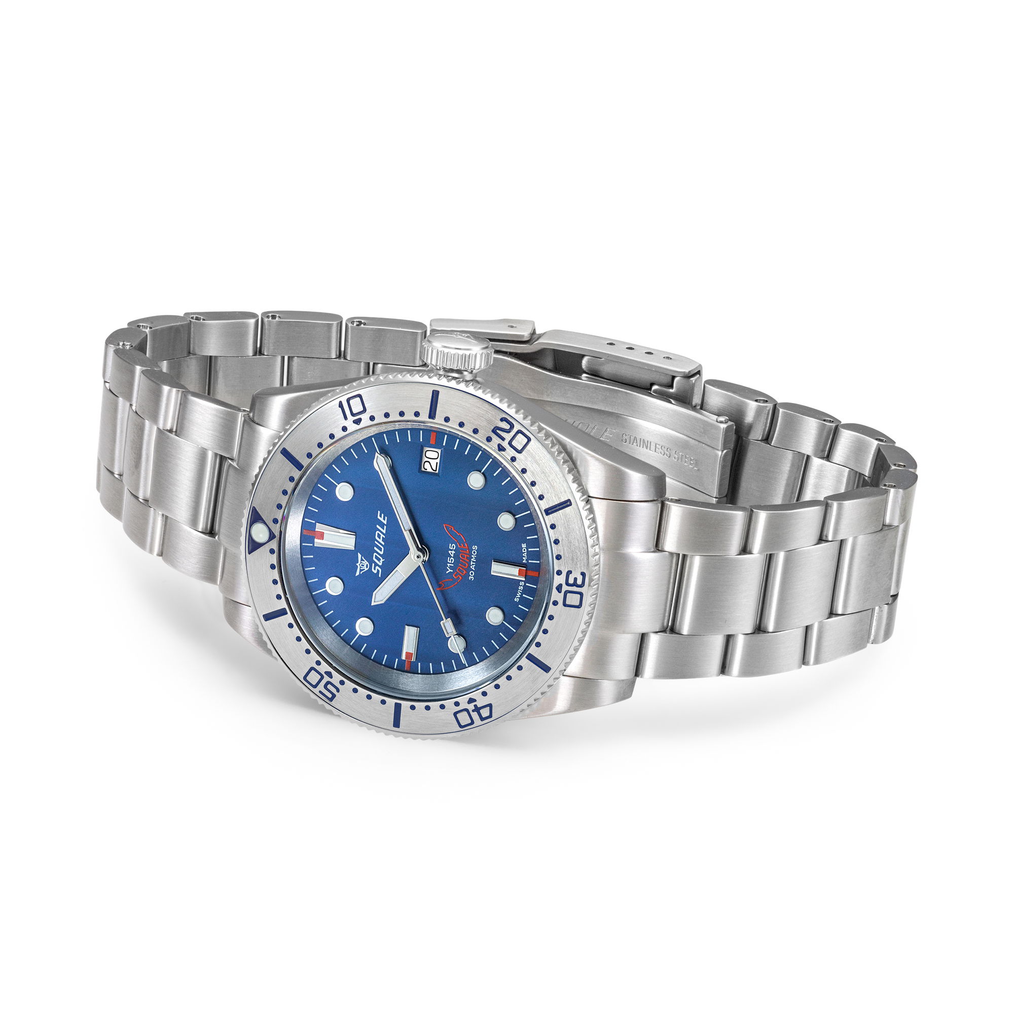 Squale 1545 Steel Blue Bracelet