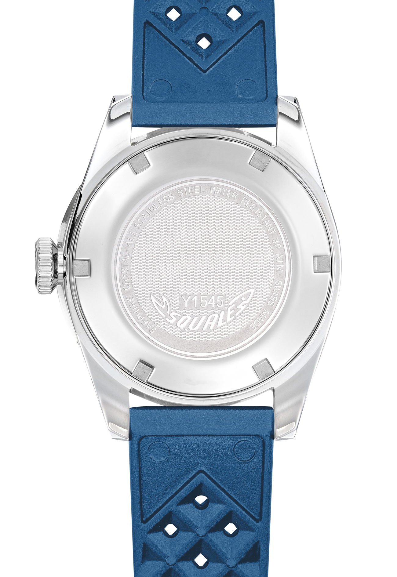 Squale 1545 Steel Blue Rubber