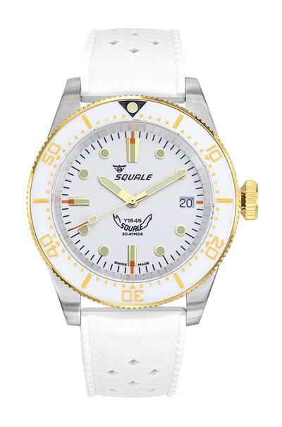 Squale 1545 White Rubber