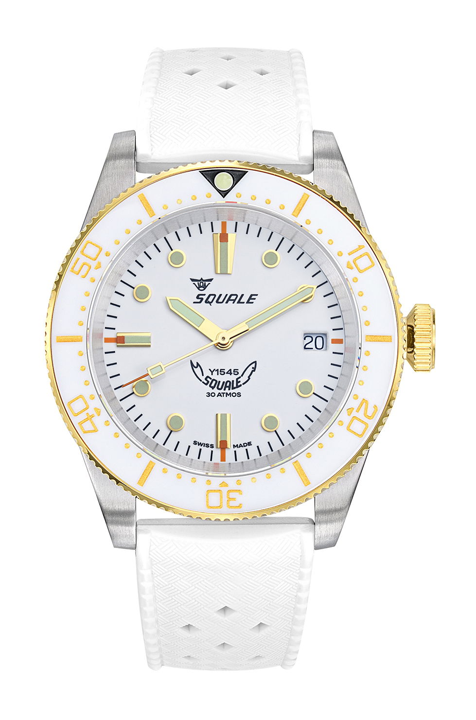 Squale 1545 White Rubber