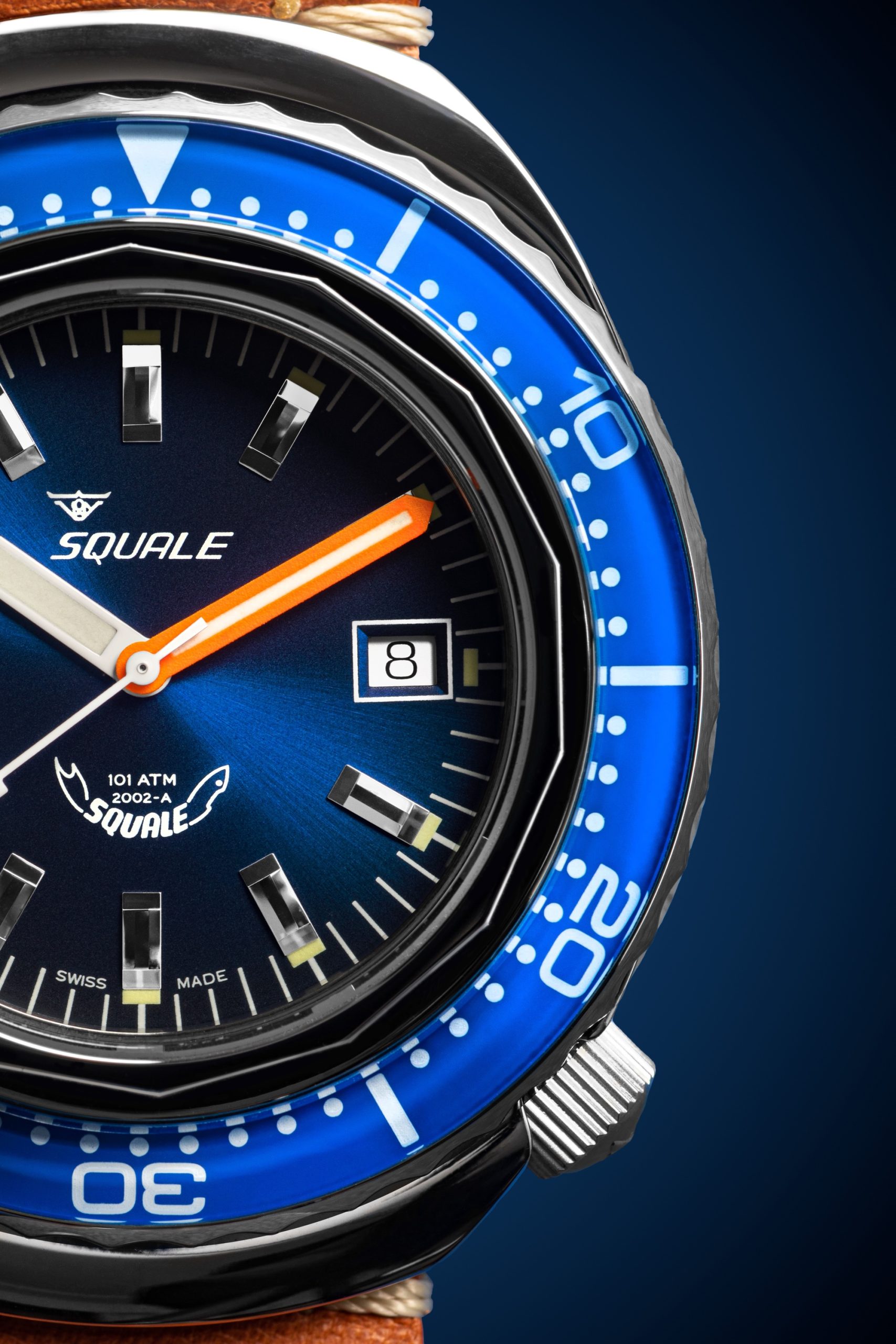 Squale 2002 Blue Leather