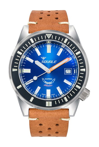 Squale Matic Dark Blue Leather