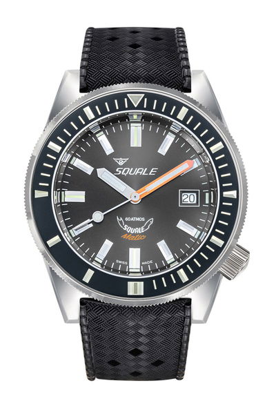 Squale Matic Grey Rubber
