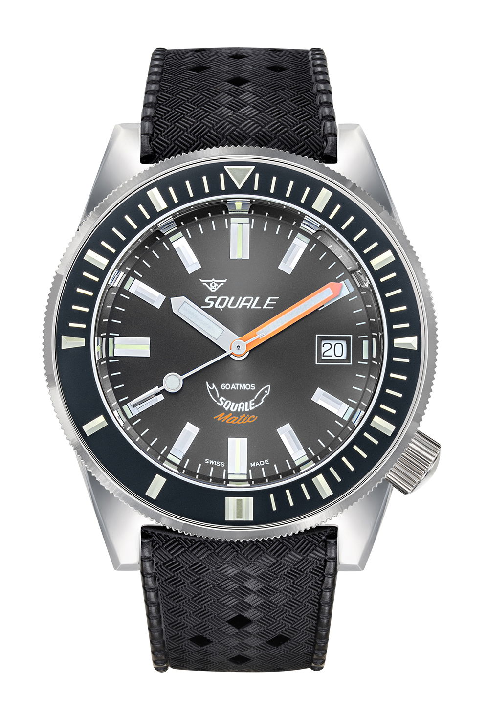 Squale Matic Grey Rubber
