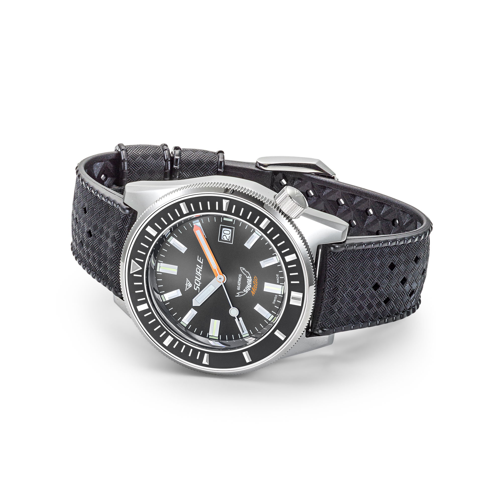 Squale Matic Grey Rubber