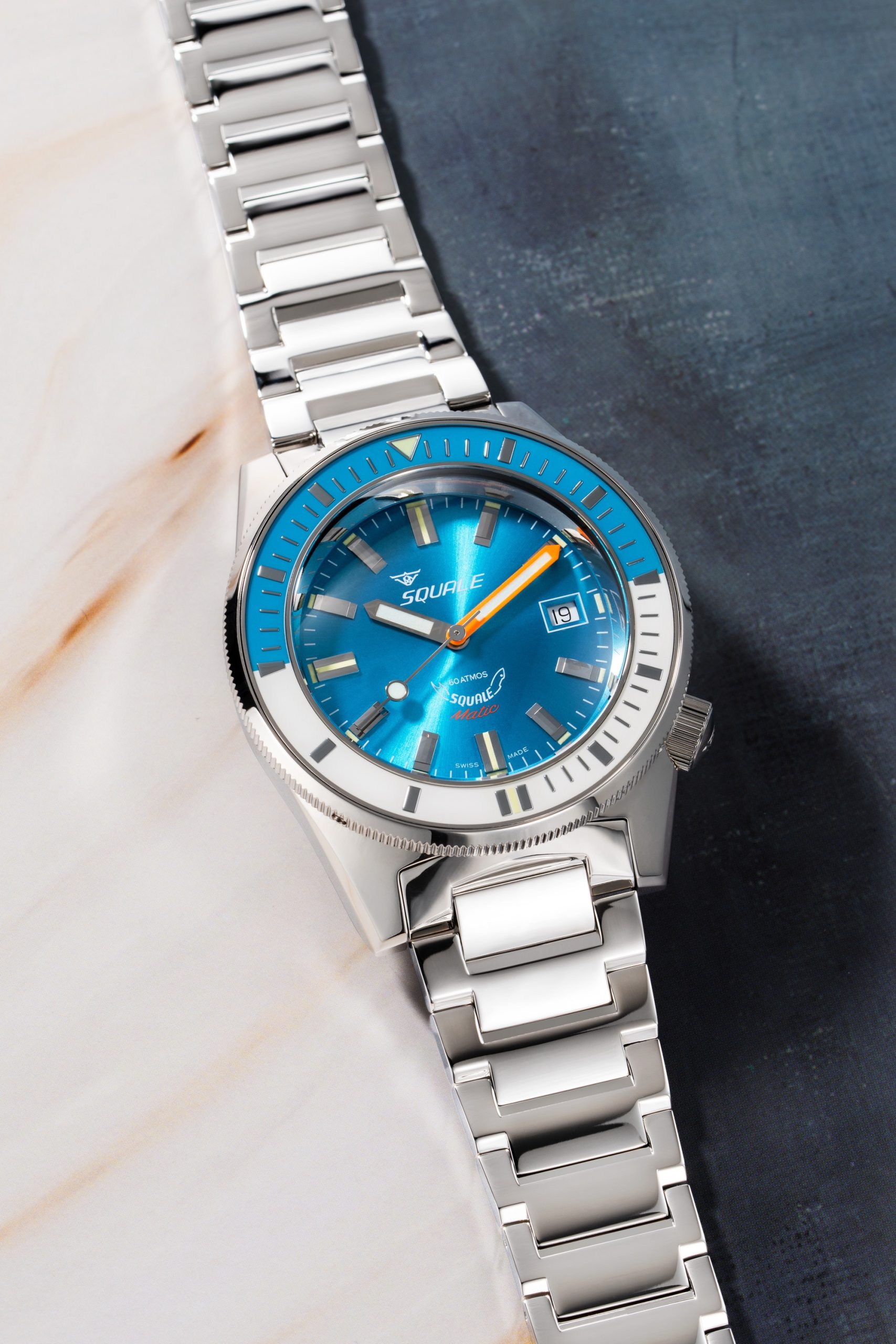 Squale Matic Light Blue Bracelet