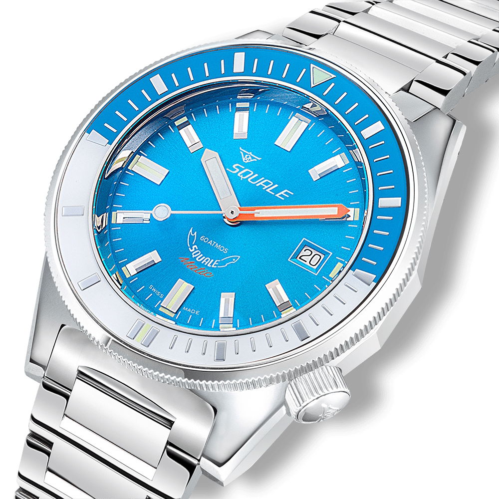 Squale Matic Light Blue Bracelet
