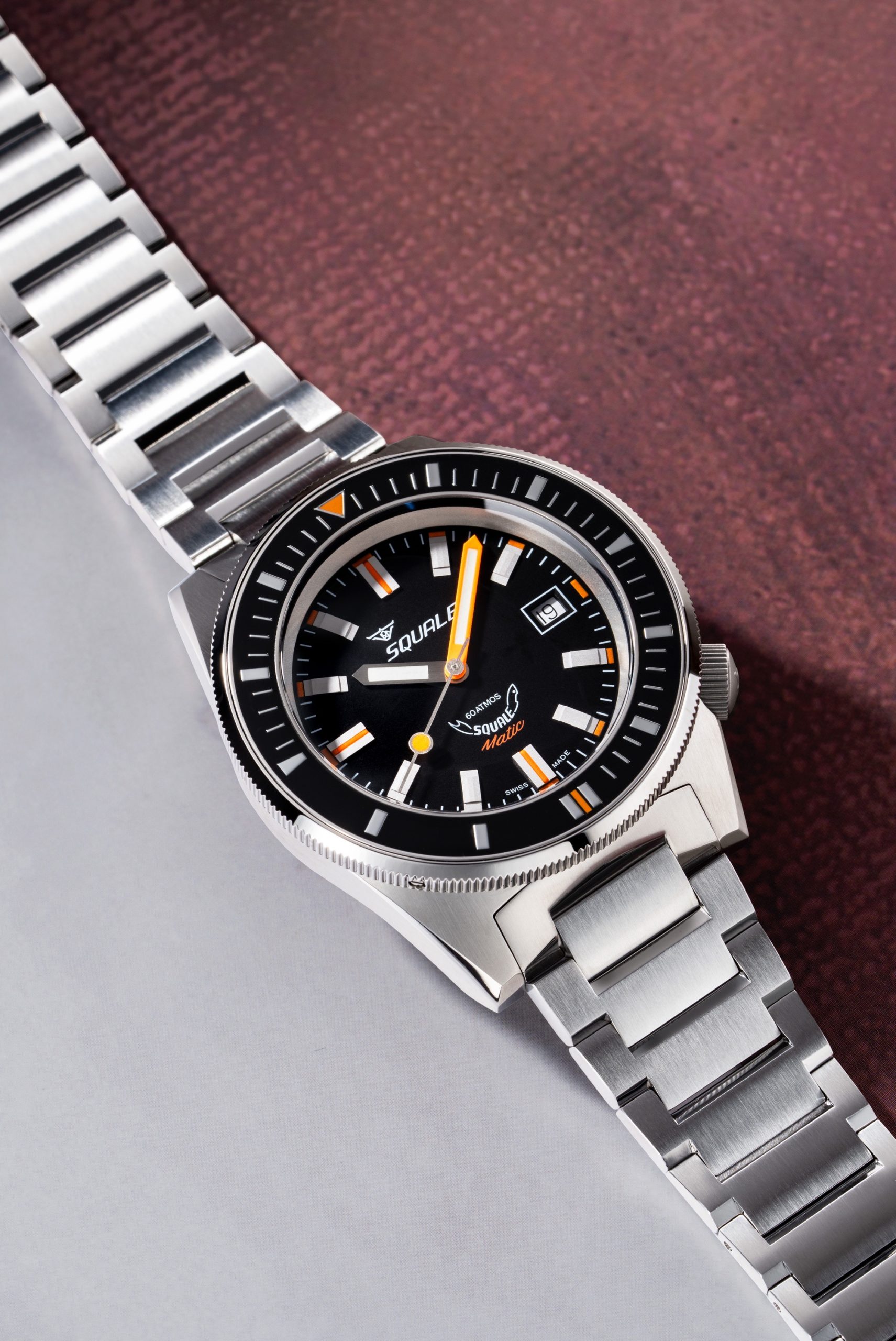 Squale Matic Satin Black Bracelet