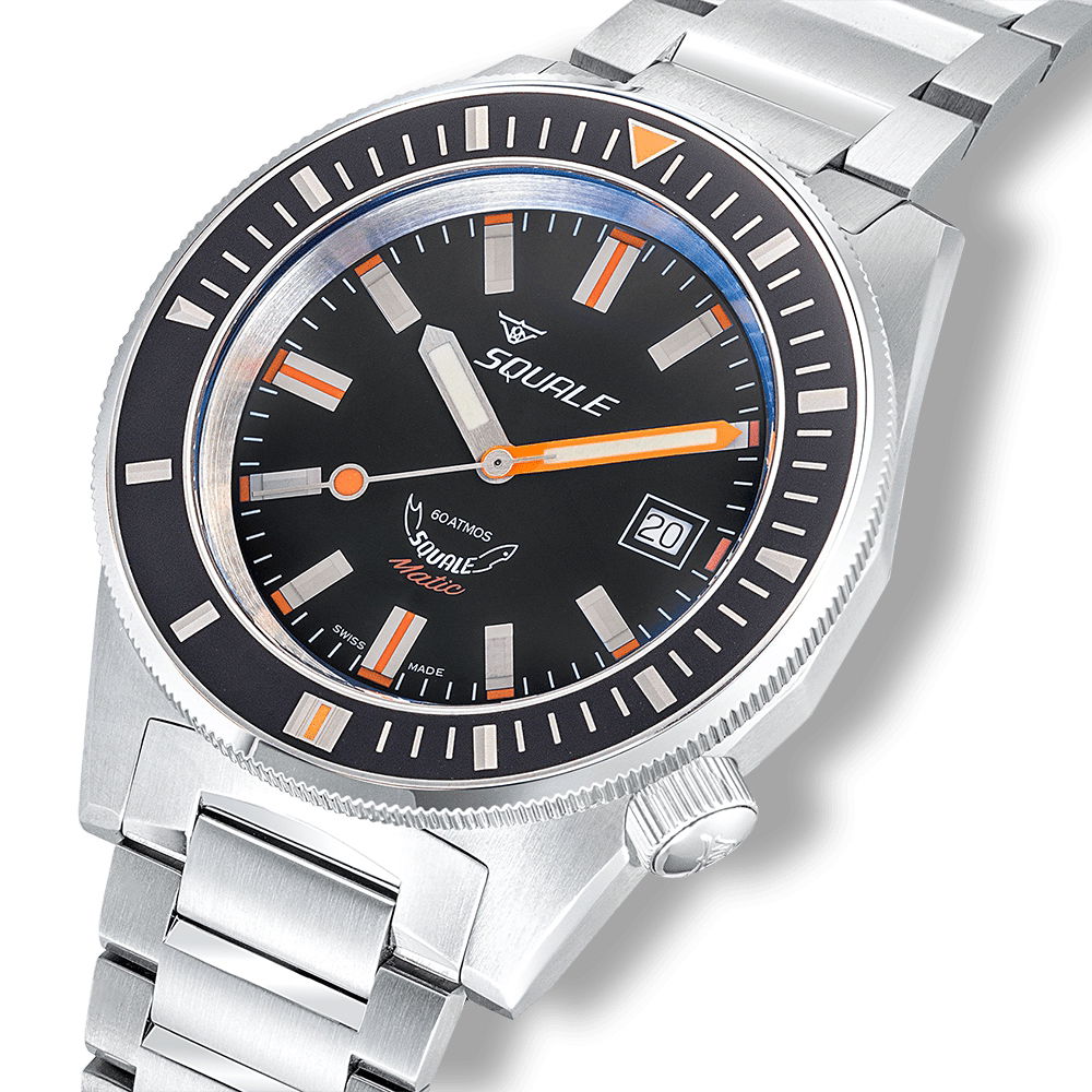 Squale Matic Satin Black Bracelet