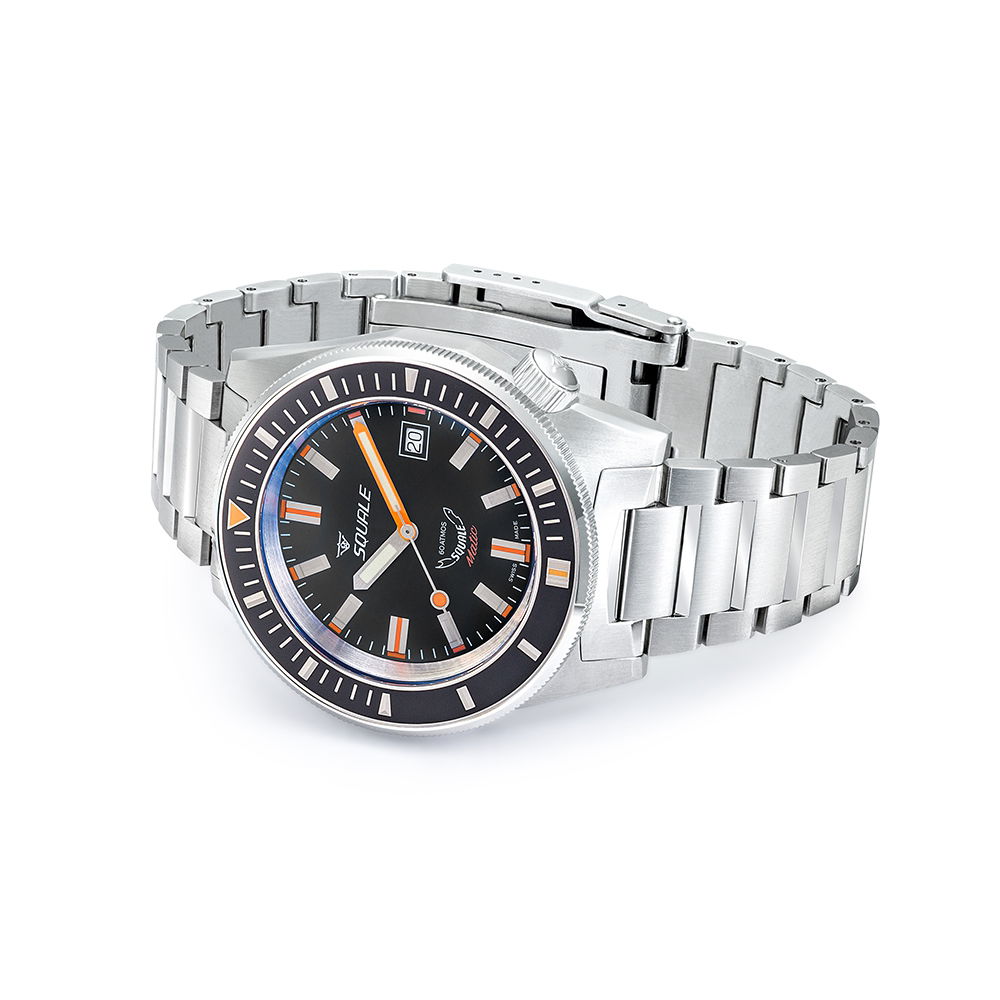 Squale Matic Satin Black Bracelet