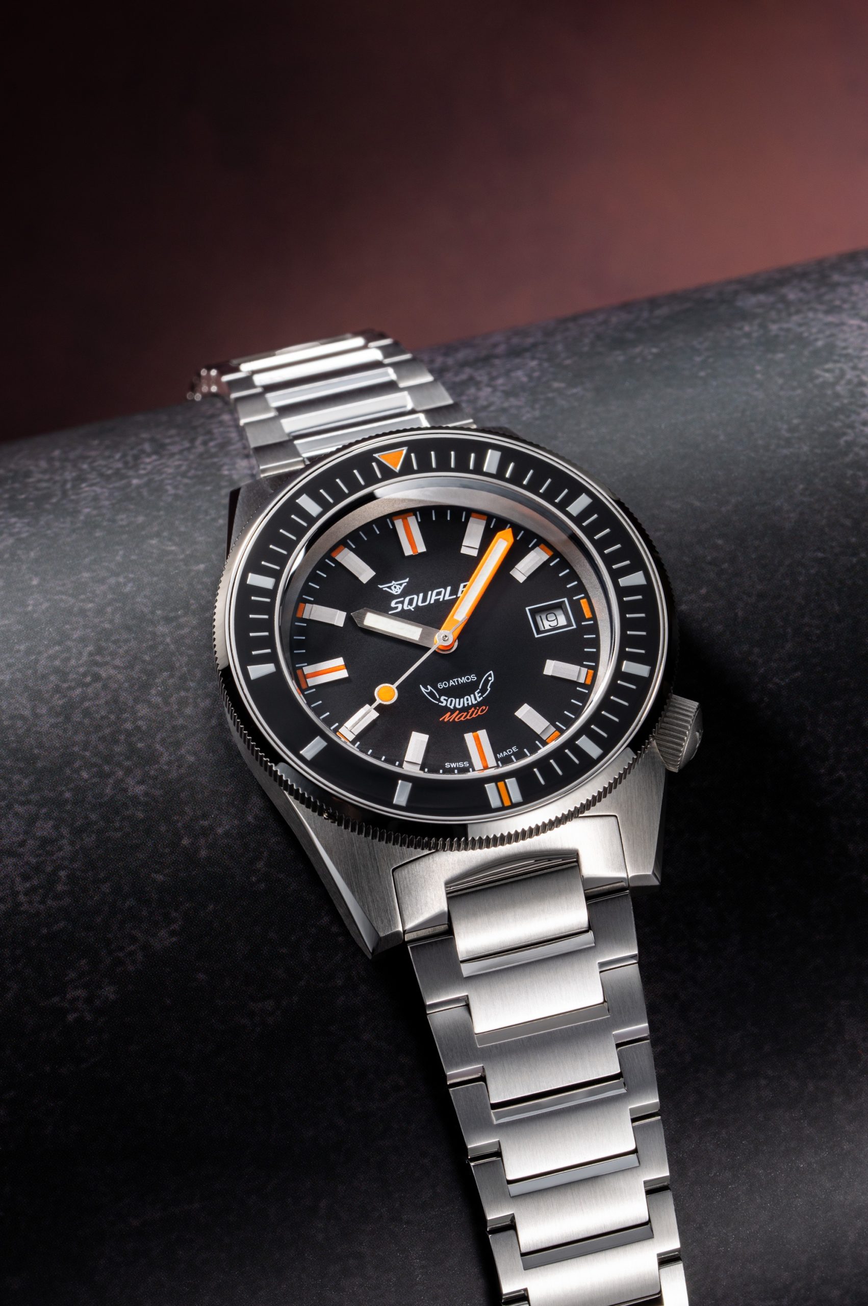 Squale Matic Satin Black Bracelet