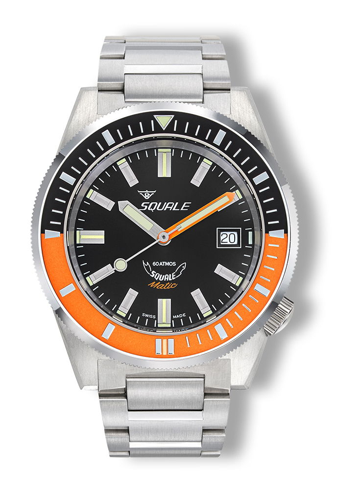 Squale Matic Satin Orange Bracelet