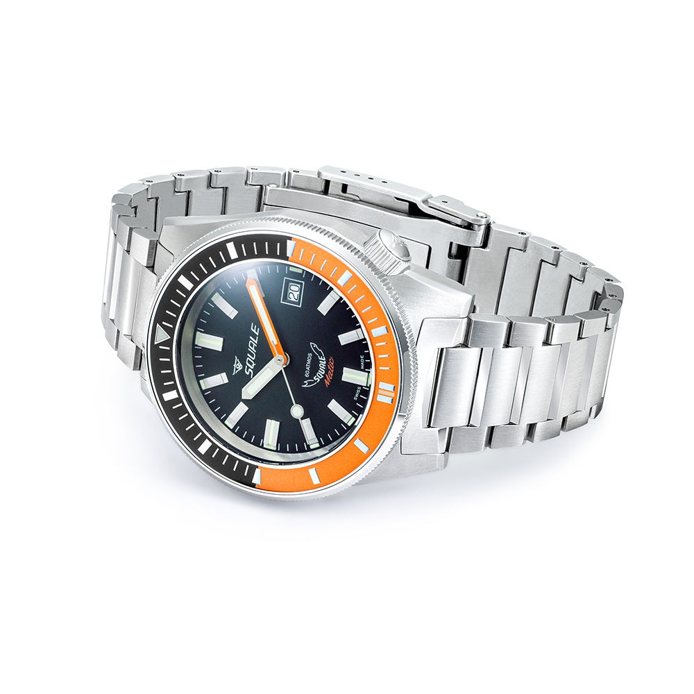 Squale Matic Satin Orange Bracelet