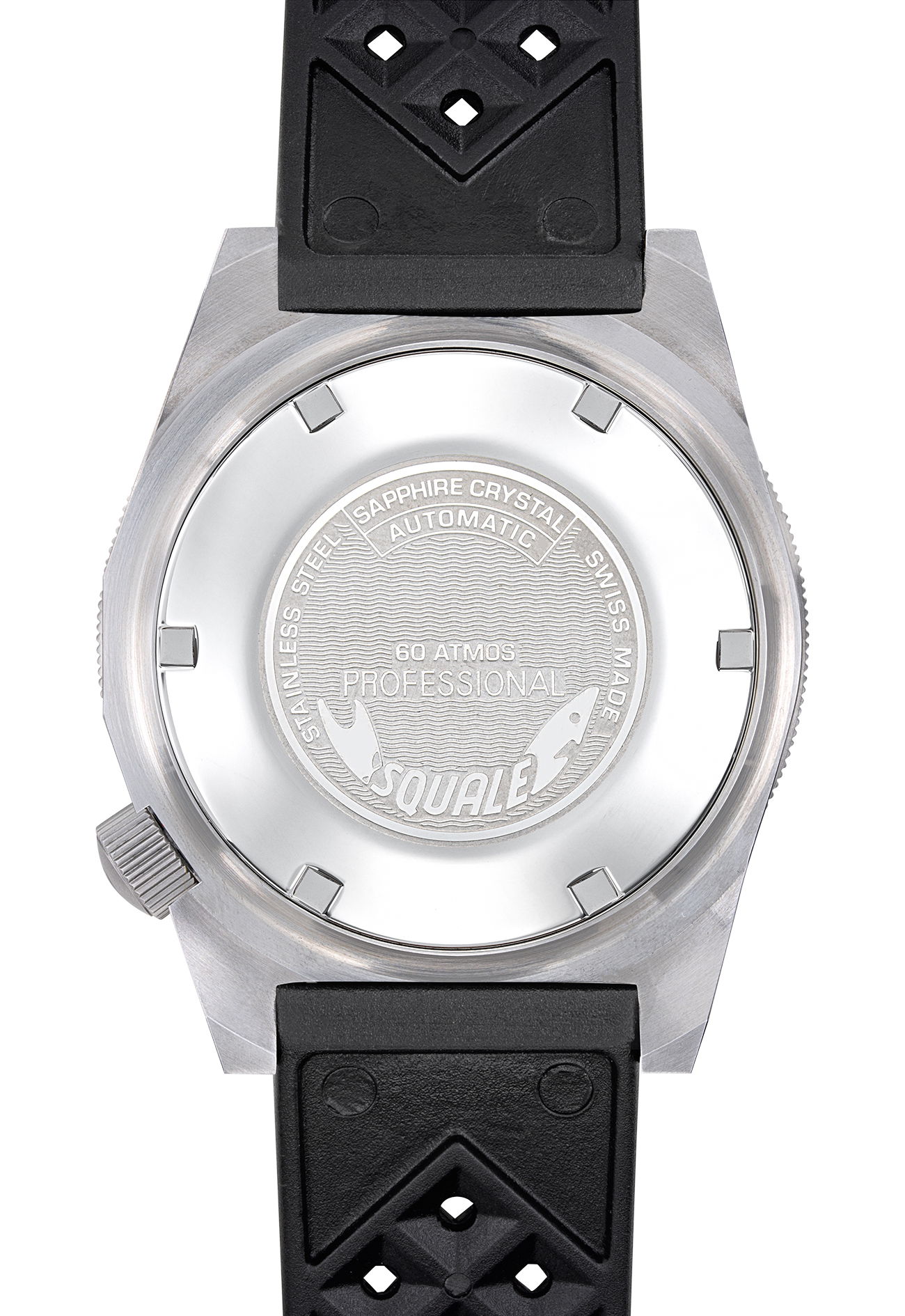 Squale Matic Satin Orange Rubber