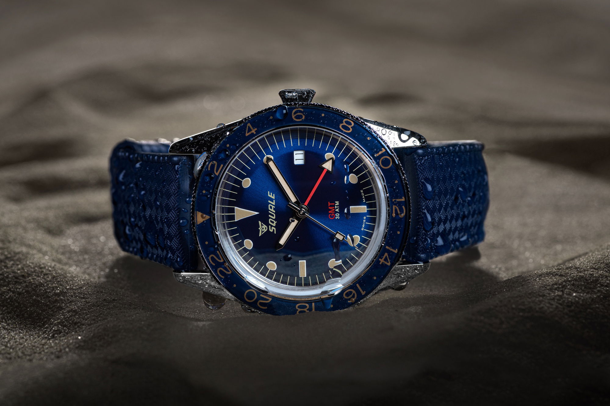 Squale Sub-39 GMT Vintage Blu