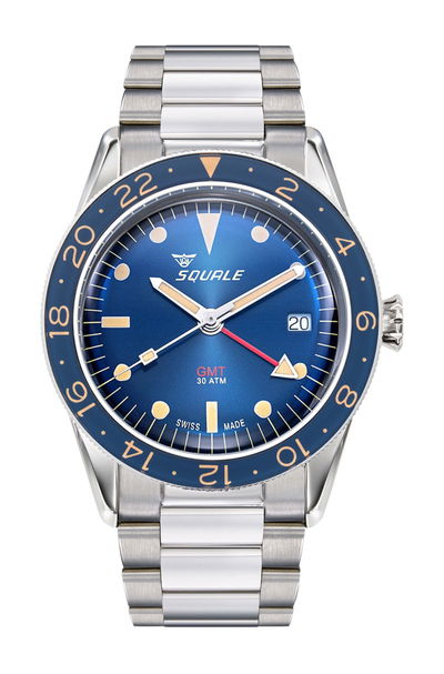 Squale Sub-39 GMT Vintage Blu Bracelet