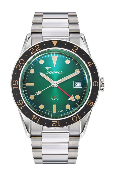 Squale Sub-39 GMT Vintage Green Bracelet